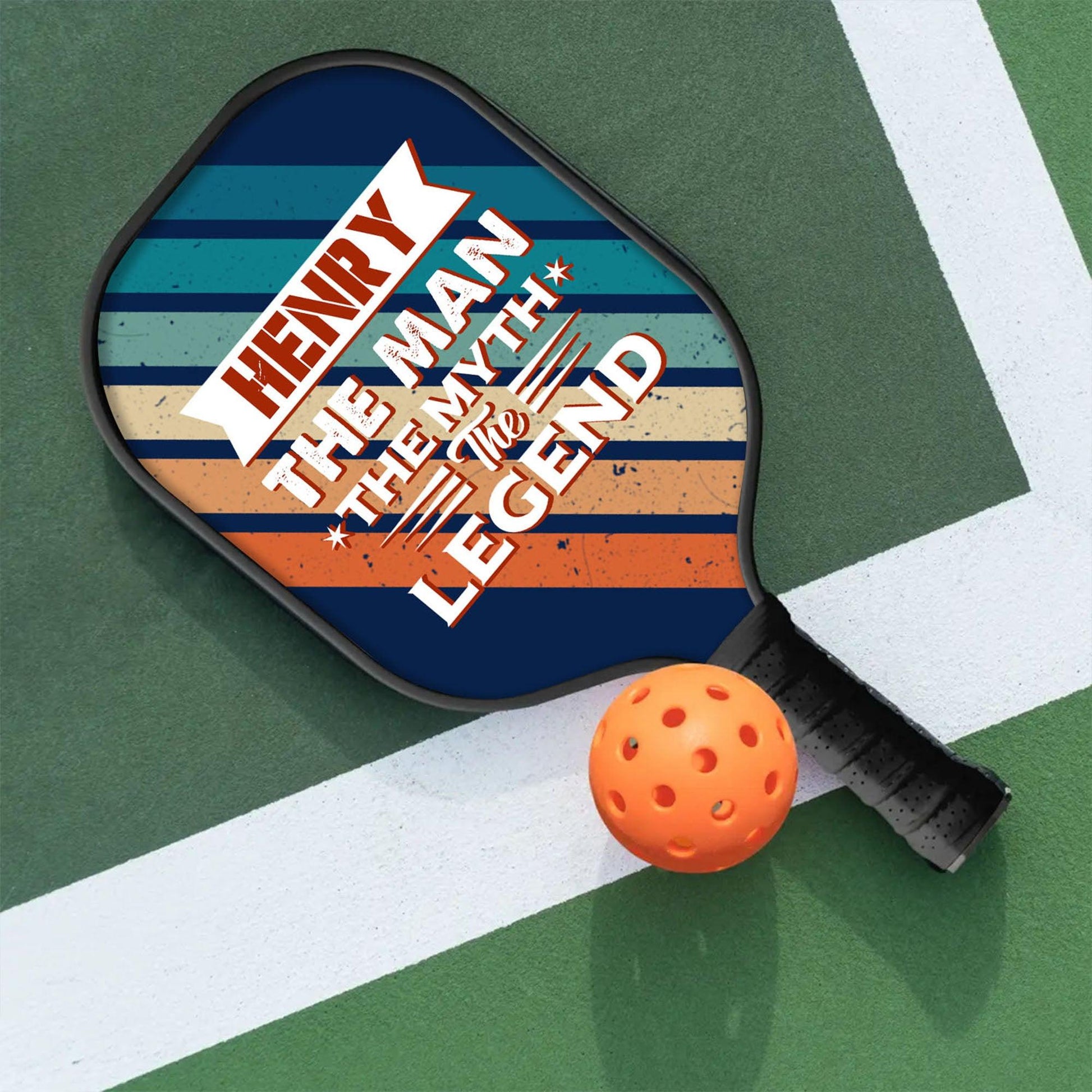 Personalized Pickleball Paddle - The Man The Myth The Legend Name