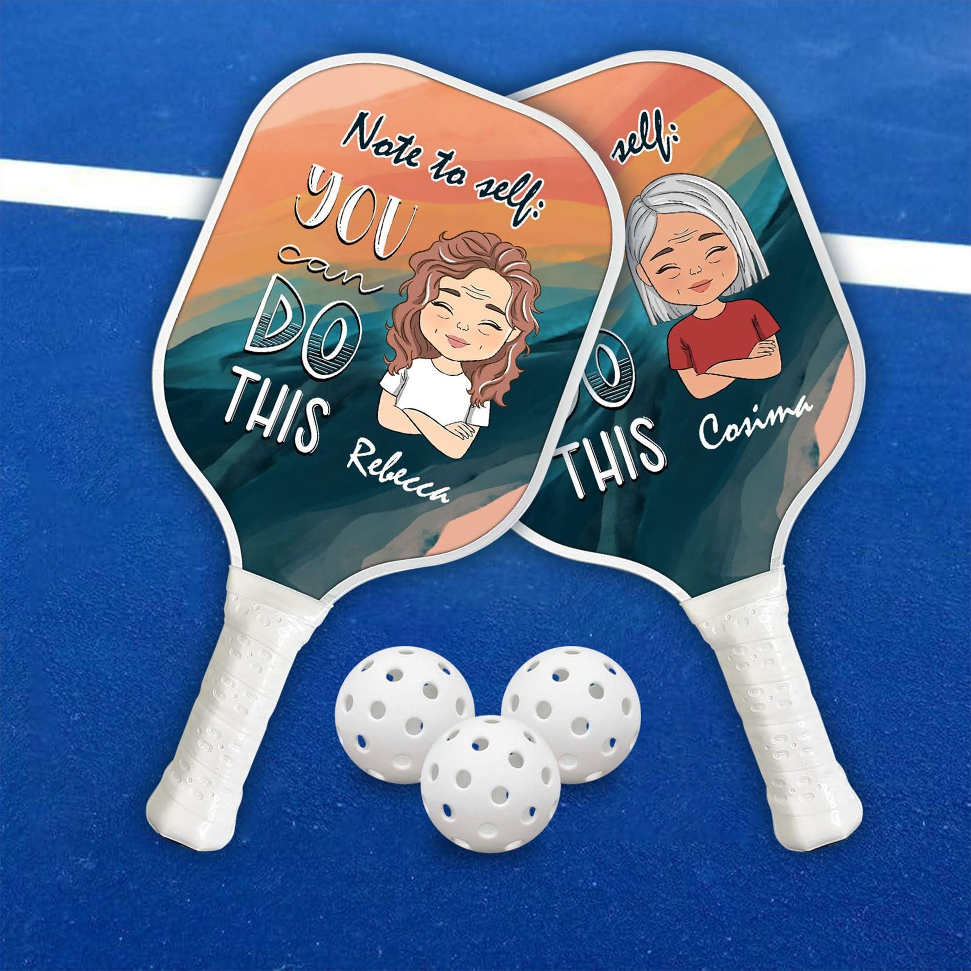 Personalized Pickleball Paddle - Note To Self You Can Do This Name