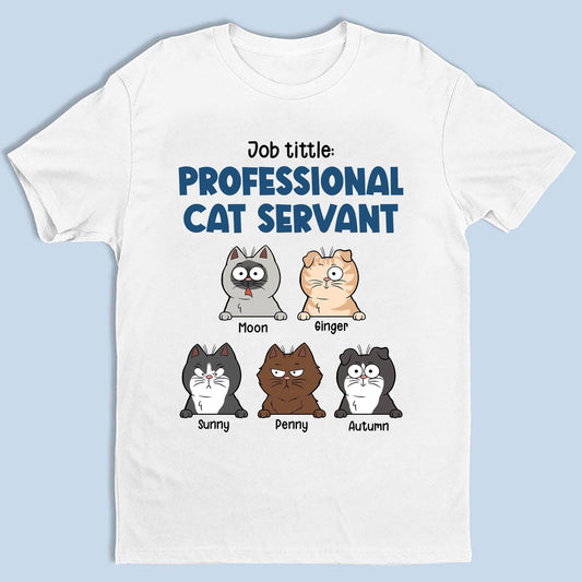 Personalized Cat Servant T-Shirt - Personalized Custom Unisex T-Shirt