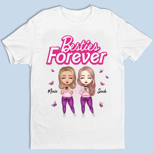 Personalized Besties Forever T-Shirt - Funny Gift For Besties
