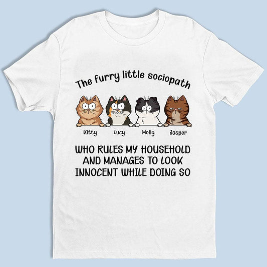 Personalized Furry Little Sociopath - Personalized Custom Unisex T-Shirt