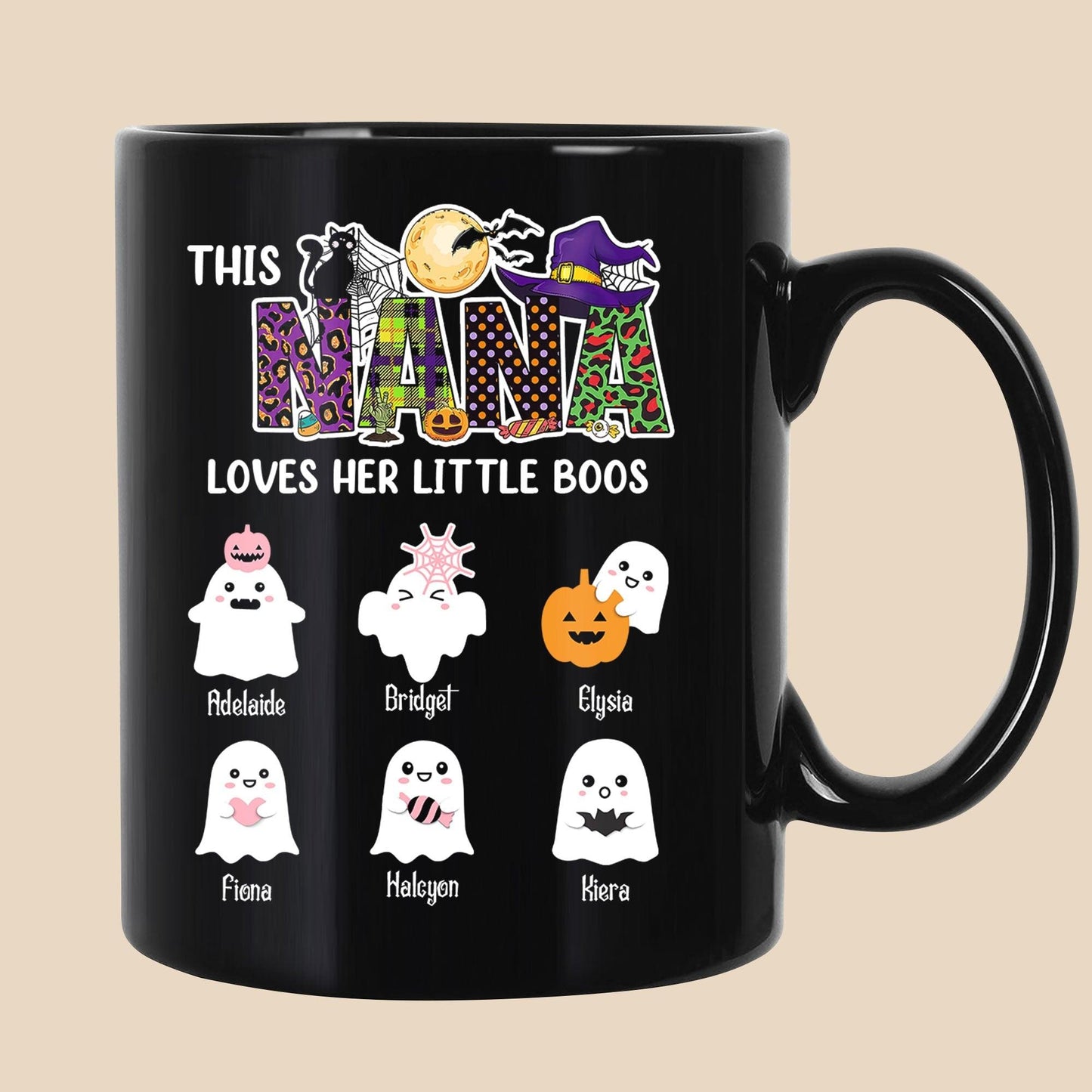This Nana Loves Her Little Boos Mug - Personalized Halloween