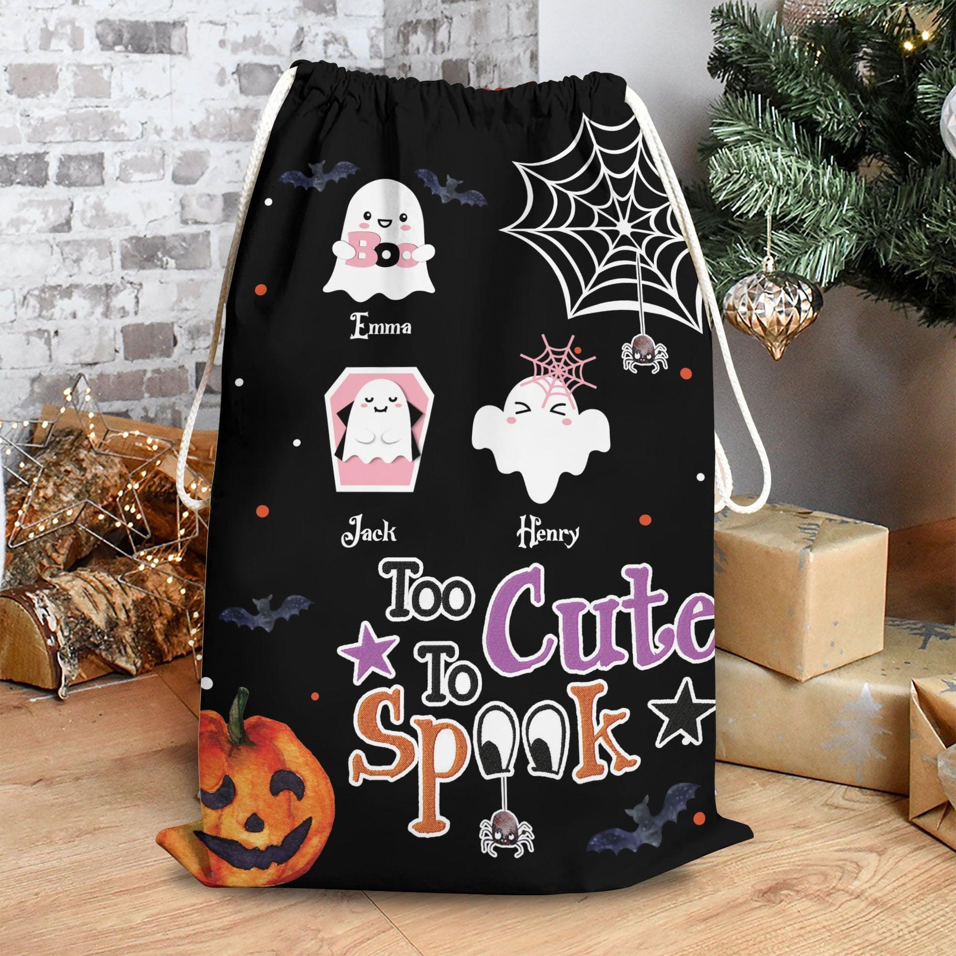 Too Cute Little Boos Trick Sack - Personalized Custom Trick Sack