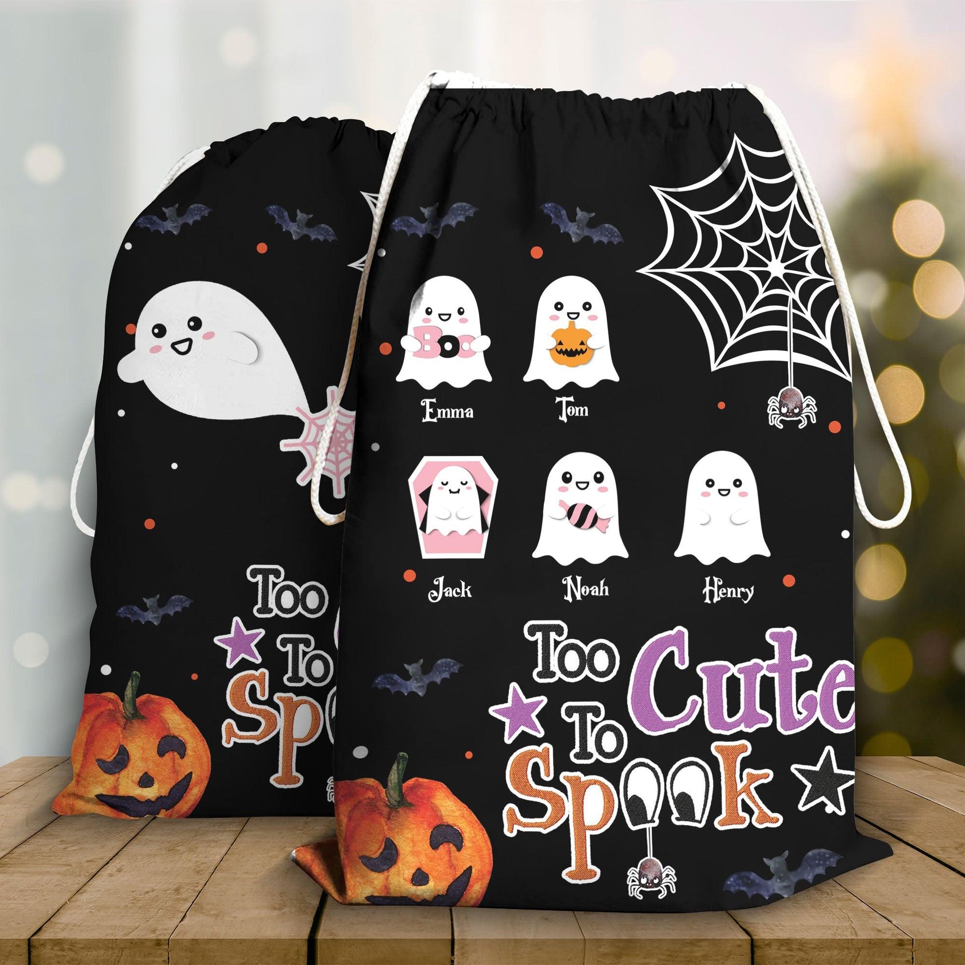Too Cute Little Boos Trick Sack - Personalized Custom Trick Sack