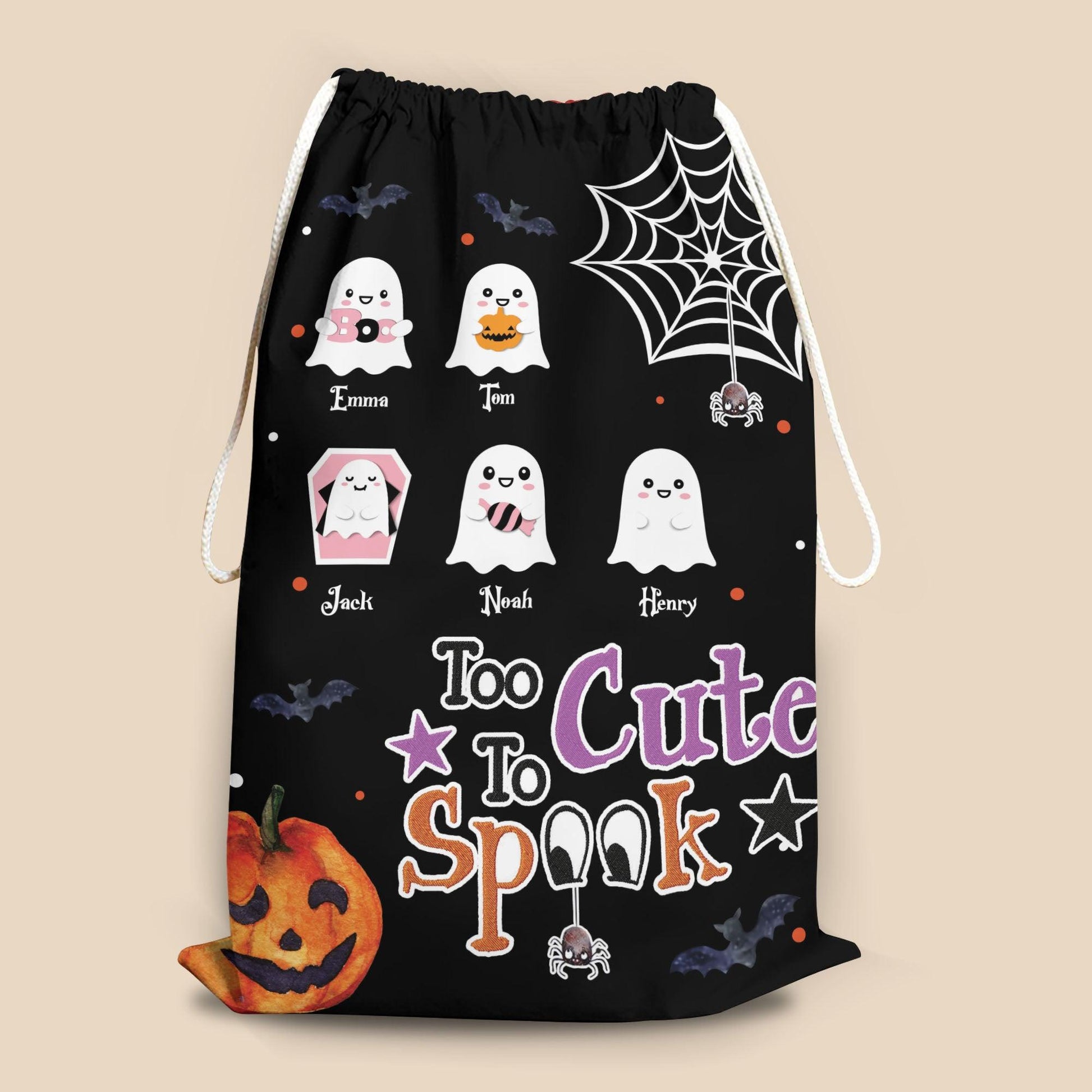 Too Cute Little Boos Trick Sack - Personalized Custom Trick Sack