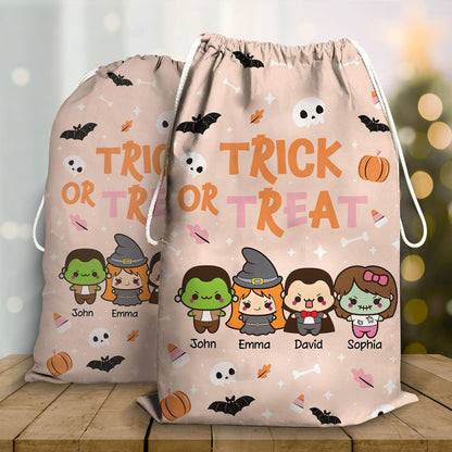 Personalized Halloween Trick Sack - Little Monster Game Gift