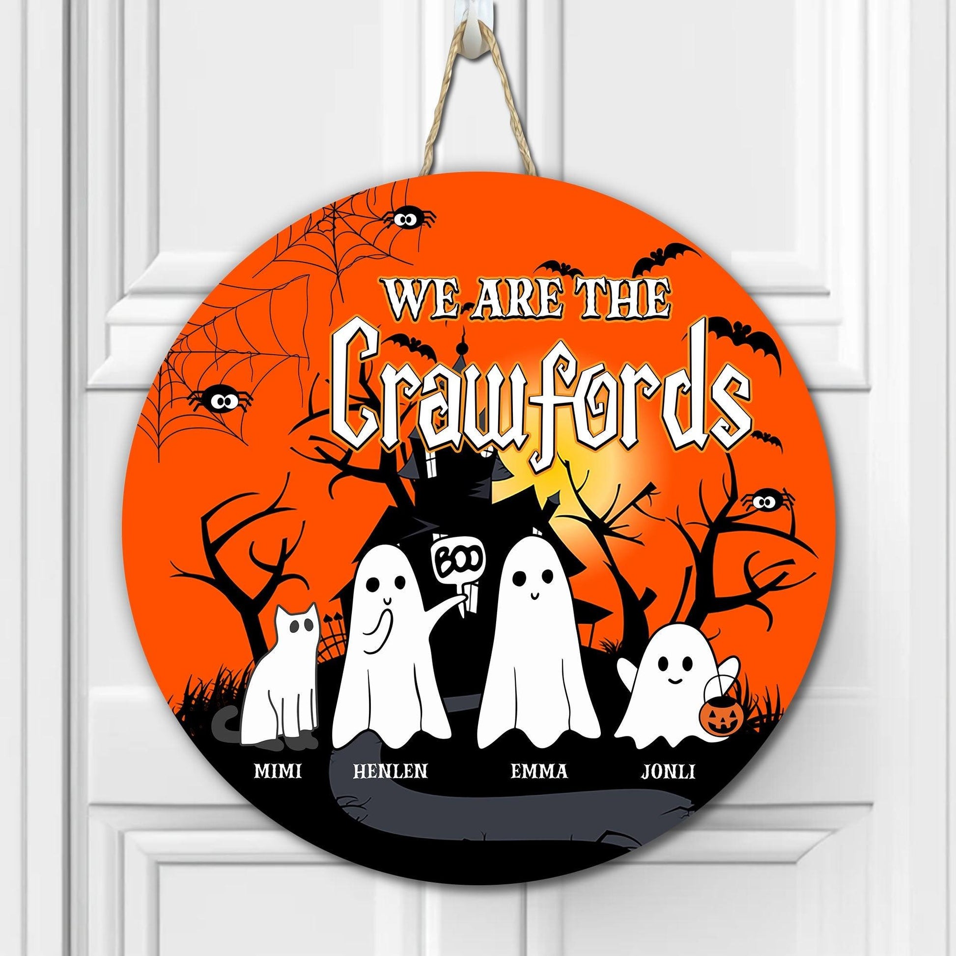 We Boo Crew Season - Cat & Dog Lovers - Personalized Wooden Sign