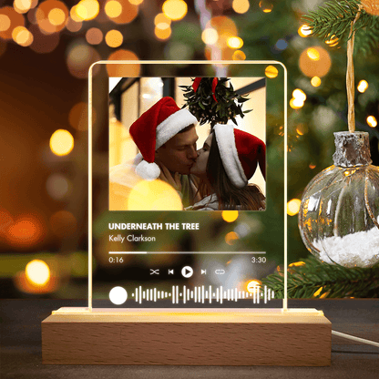 Your Song & People - Upload Photo - Night Light Plaque