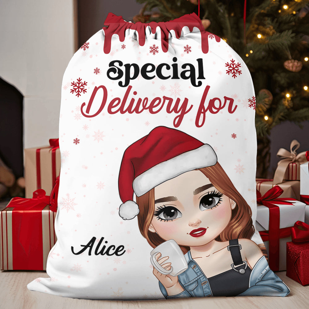 Personalized Santa Sack - Custom Christmas Gift Bag