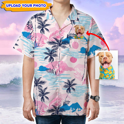 Customized Photo Pocket Hawaiian Shirt - Personalized Gift