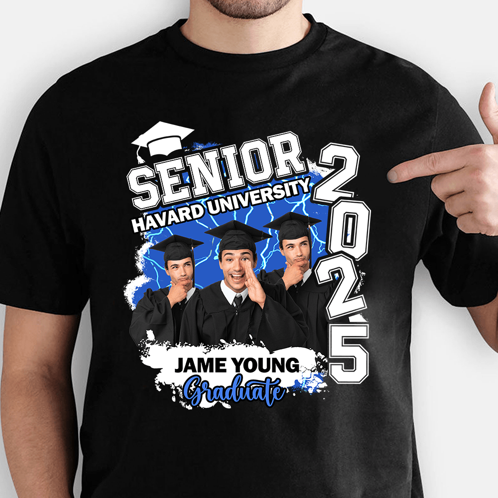 Senior 2025 Personalized T-Shirt - Personalized Custom Unisex T-Shirt