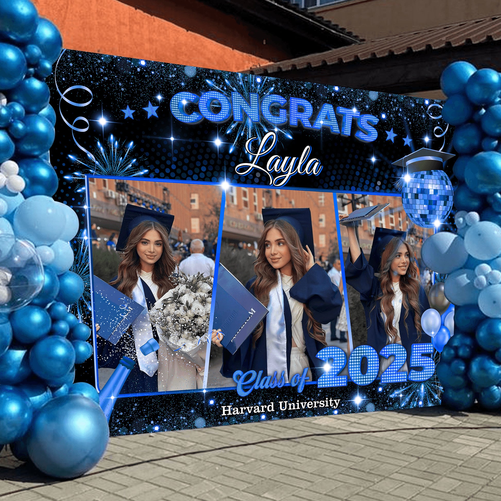 Graduation Backdrop - Class of 2025 Custom Graduation Party Backdrop - Personalized Party Decor
