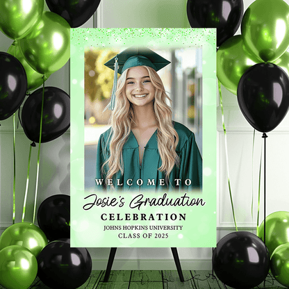 Shine 2025 Grad Photo - Graduation Party Welcome Sign - Graduation Poster