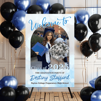Senior Class Of 2025 Custom Photo - Graduation Party Welcome Sign - Graduation Poster