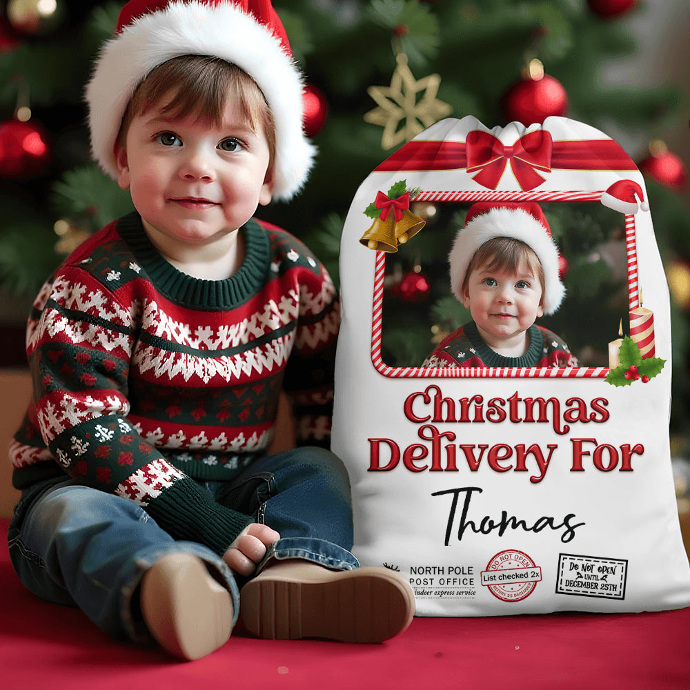 Personalized Name Christmas Sack - Christmas Delivery Bag