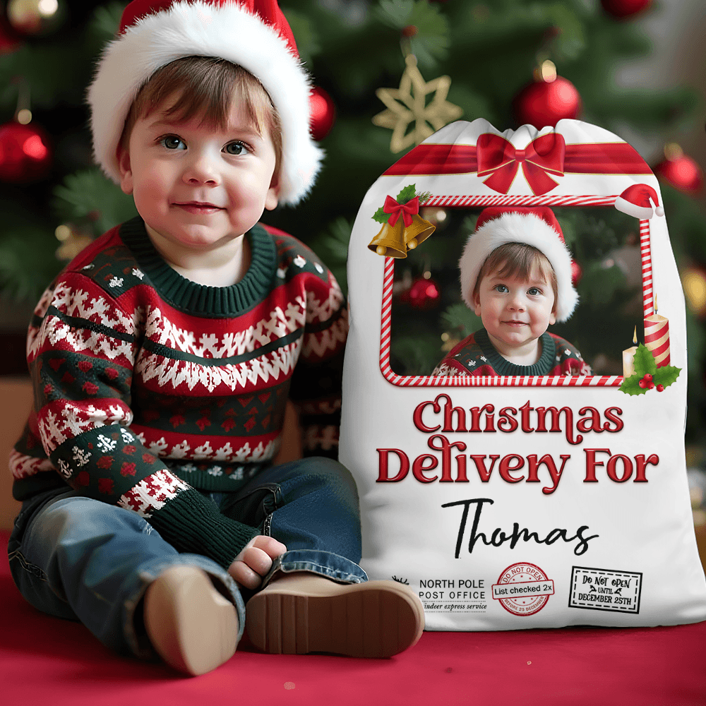 Personalized Name Christmas Sack - Christmas Delivery Bag
