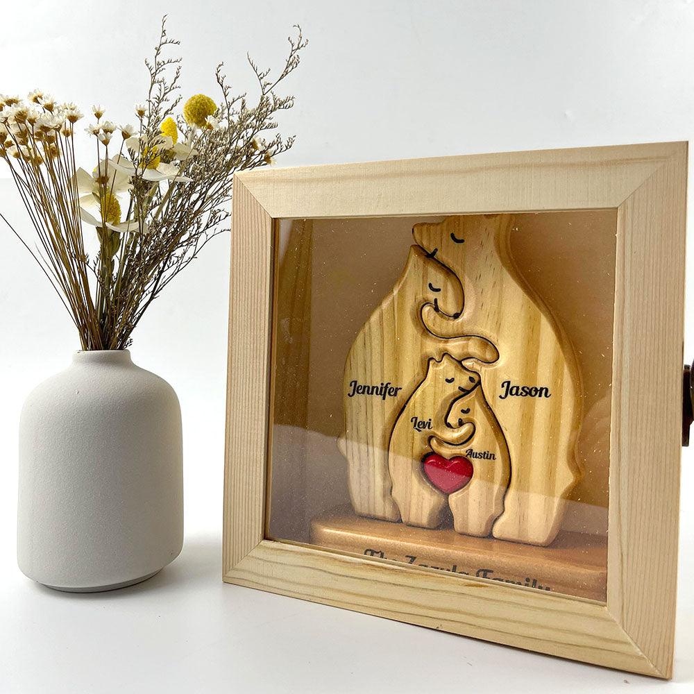 Wooden Shadow Box Display Case - Hinged Door Clear Pane