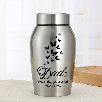 In Loving Memories - Keepsake Urn for Ashes - Stainless Steel