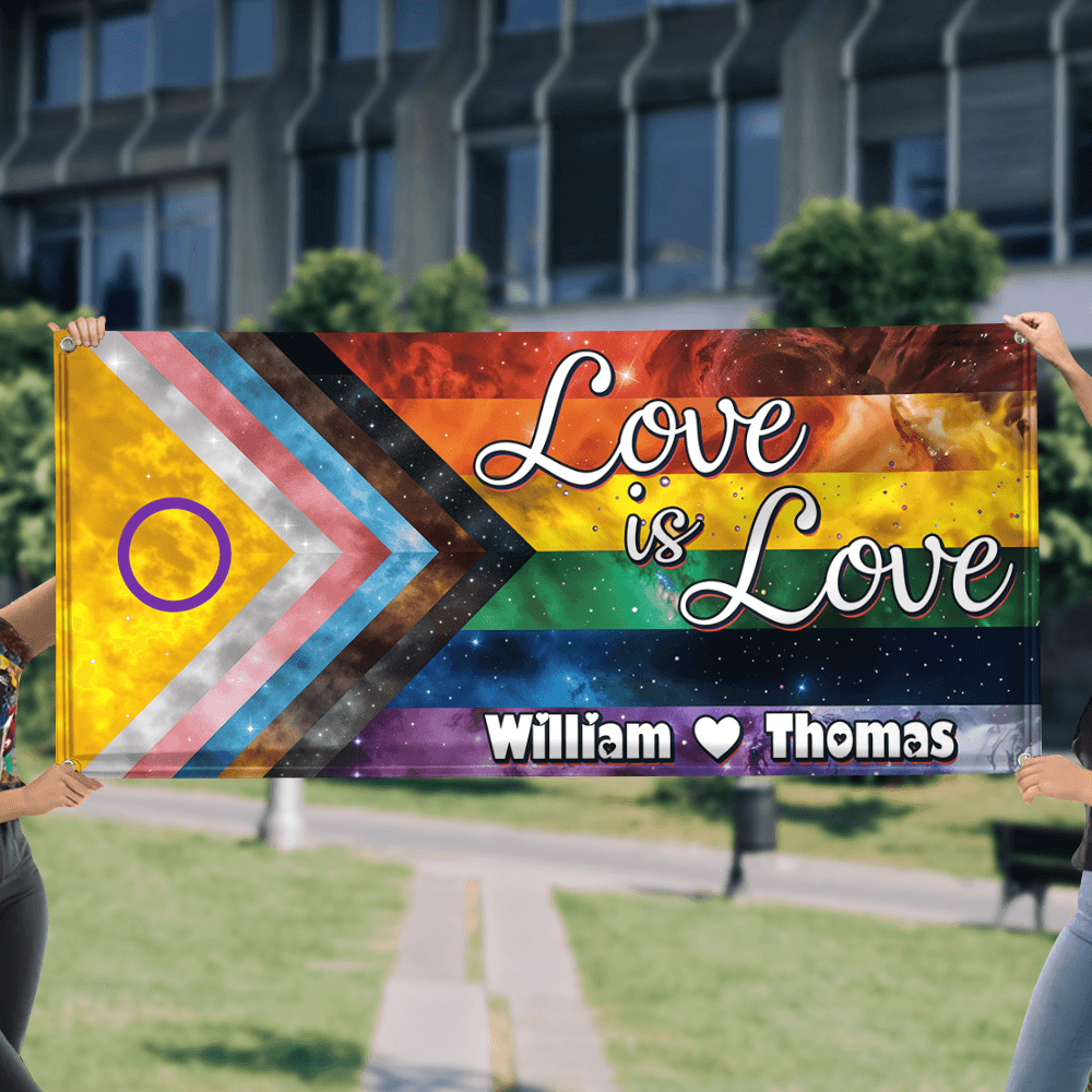 LGBTQIA+ Space Galaxy Pride Flag - Unique Gift Banner