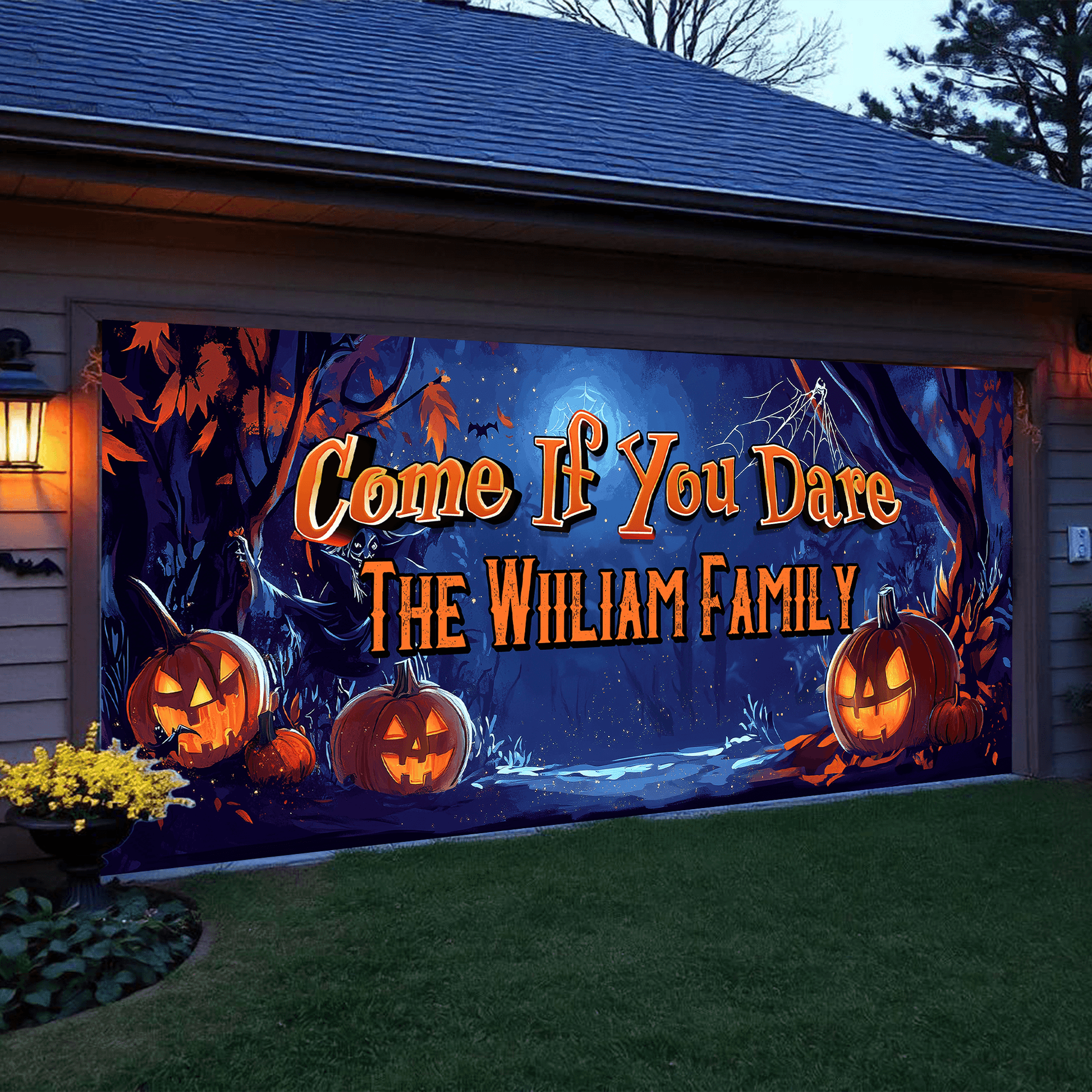 Halloween Garage Door Decor - Spooky Garage Banner Covers