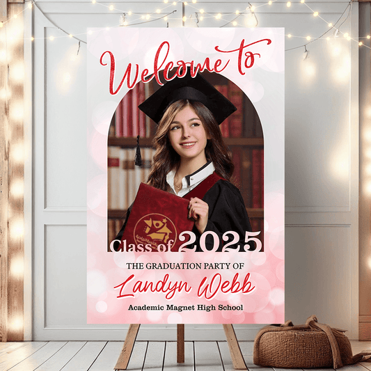 Senior Class Of 2025 Custom Photo - Graduation Party Welcome Sign - Graduation Poster