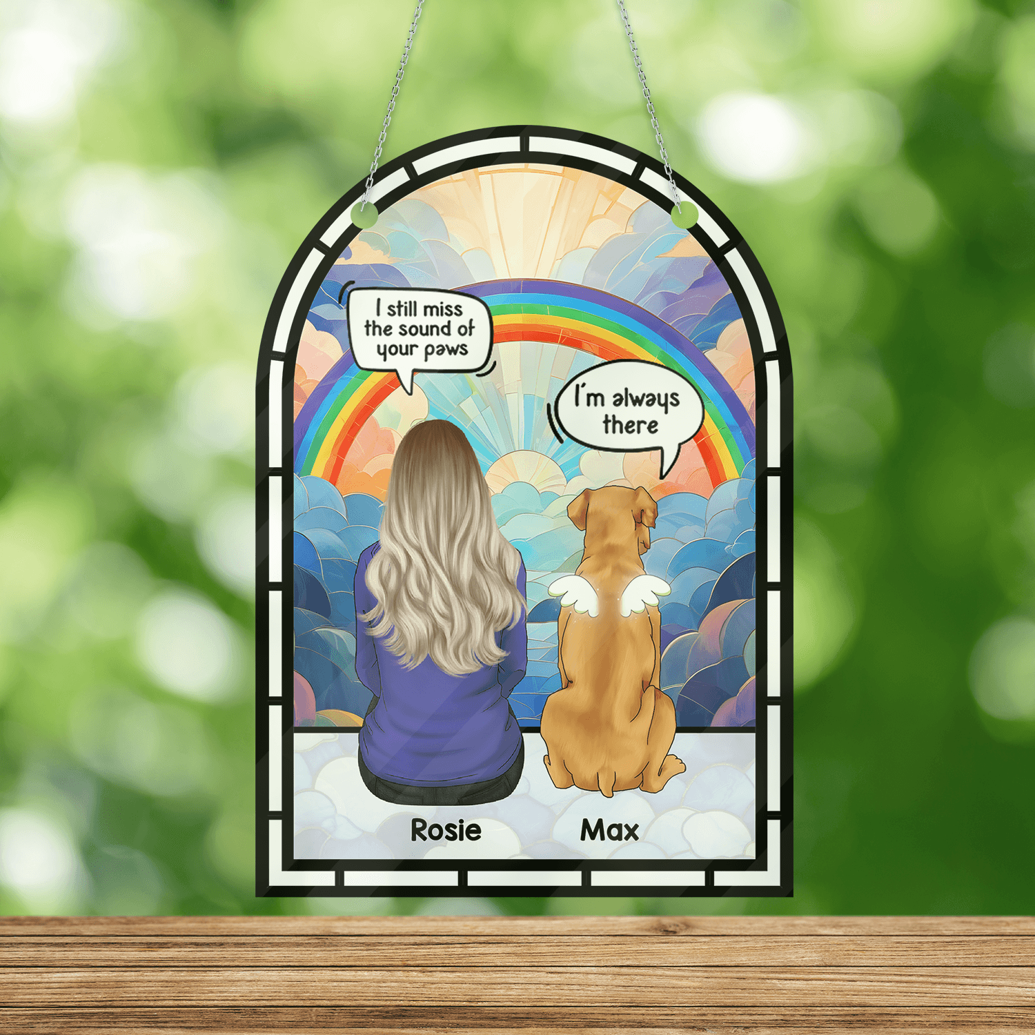 I Miss You Hanging Door - Personalized Memorial Acrylic Sign