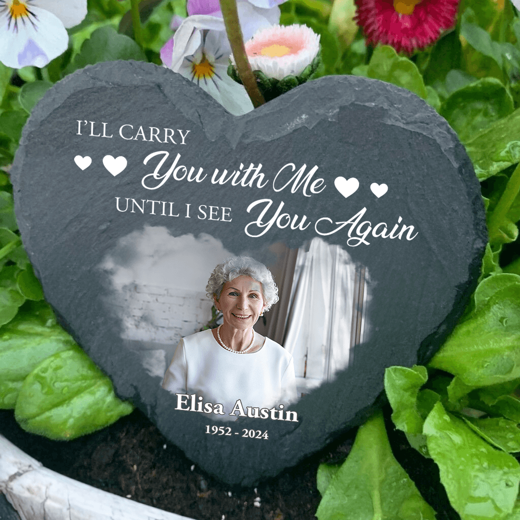 Until I See You Again - Personalized Memorial Garden Stone