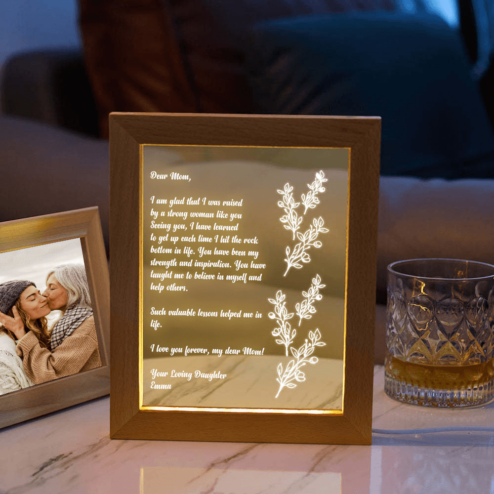 Personalized Hand-Written Letter Night Light - Mother's Day Gift