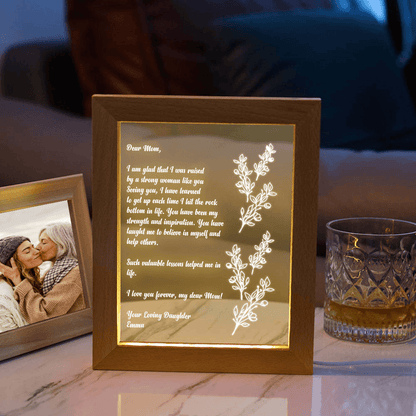 Personalized Hand-Written Letter Night Light - Mother's Day Gift