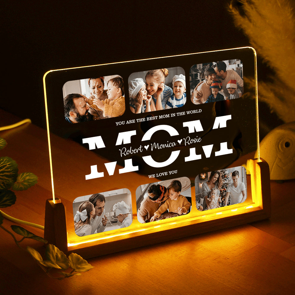 Personalized Photo Night Light - Best Moments Of Your Family Photo Night Light