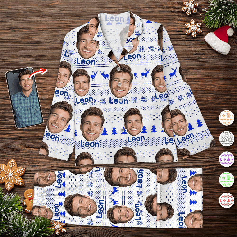 Custom Photo Pajamas - Personalized Christmas Pajama Set