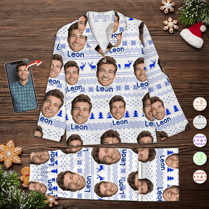 Custom Photo Pajamas - Personalized Christmas Pajama Set