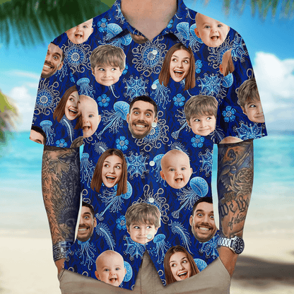 Personalized Luminocean Family Hawaiian Shirt - Custom Photo and Name