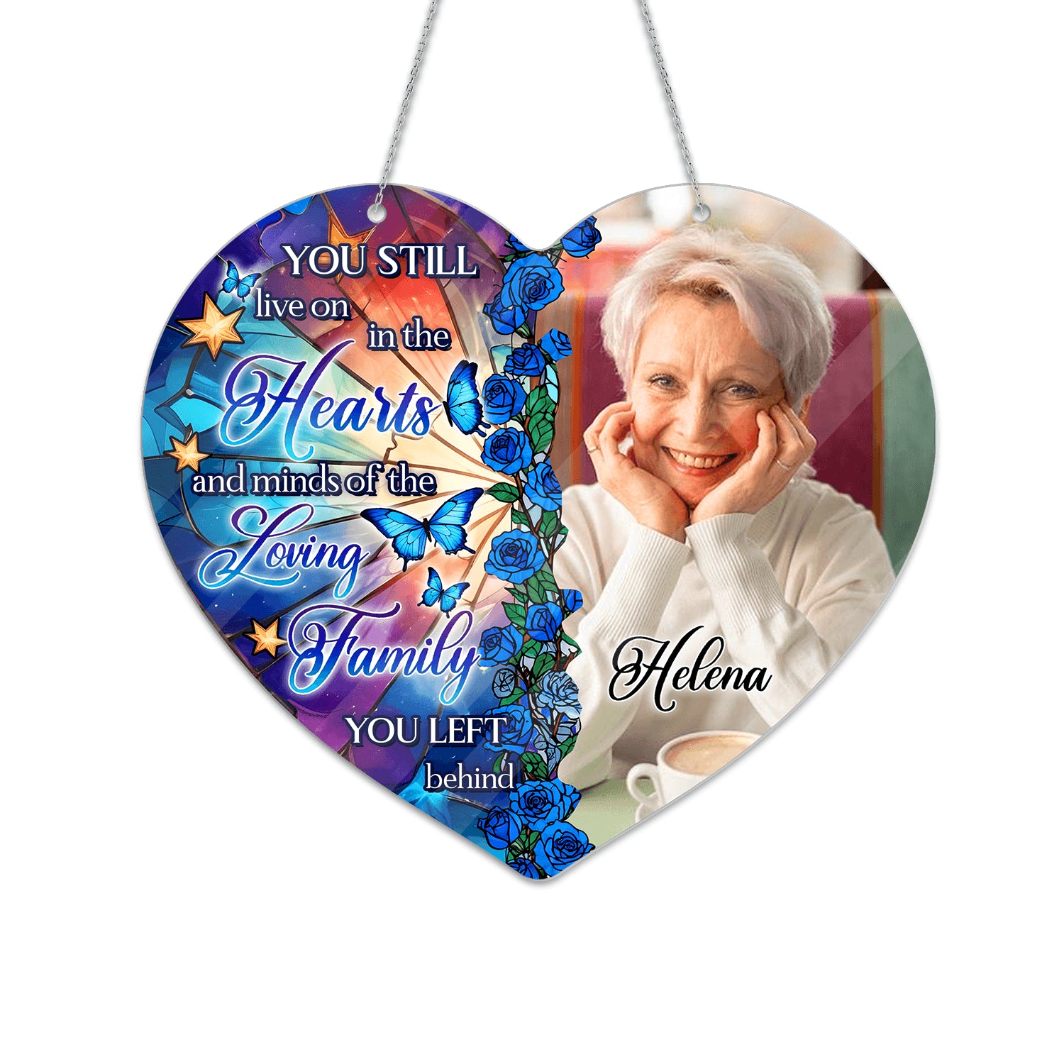 Loving Family Memorial Hanging - Personalized Acrylic Decor