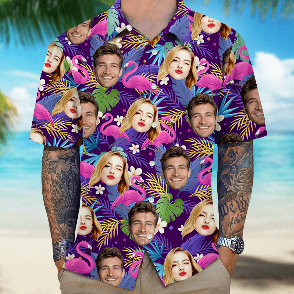 Neon Style Hawaiian Shirt - Personalized Father's Day Gift