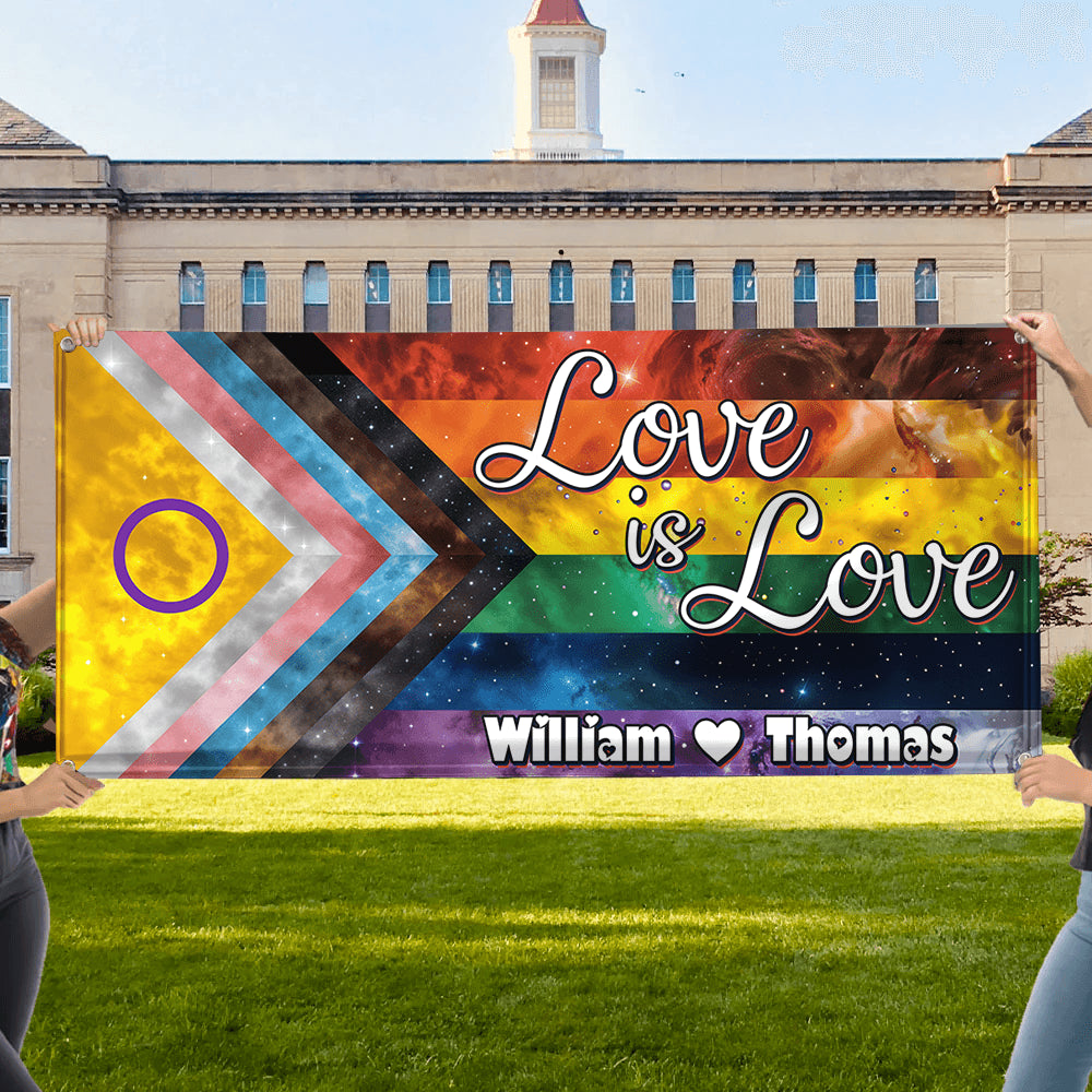 LGBTQIA+ Space Galaxy Pride Flag - Unique Gift Banner