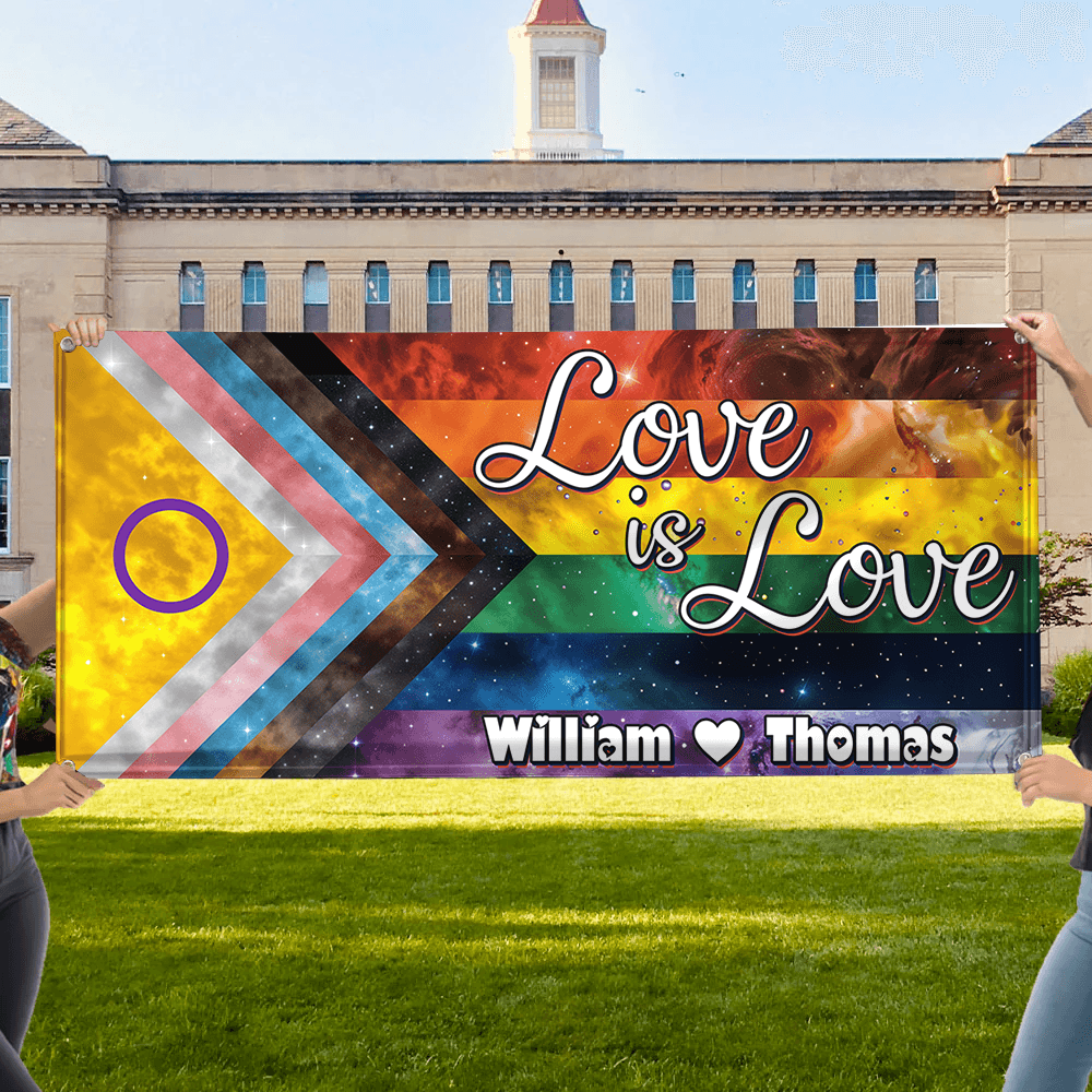 LGBTQIA+ Space Galaxy Pride Flag - Unique Gift Banner