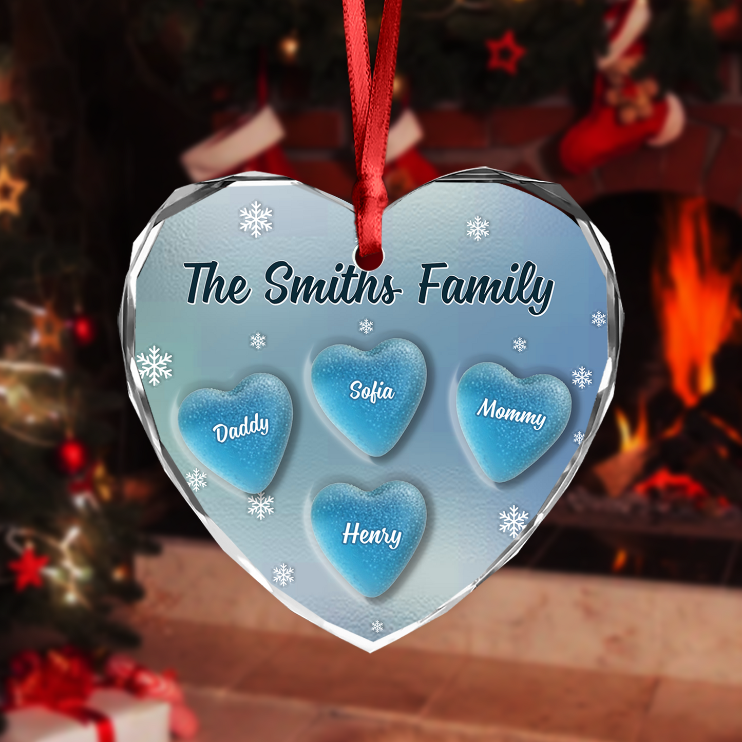 Personalisiertes Weihnachtsornament „Unser erstes Weihnachten als Mr. &amp; Mrs.“ aus Kristallglas – Weihnachtsornament für Paare 