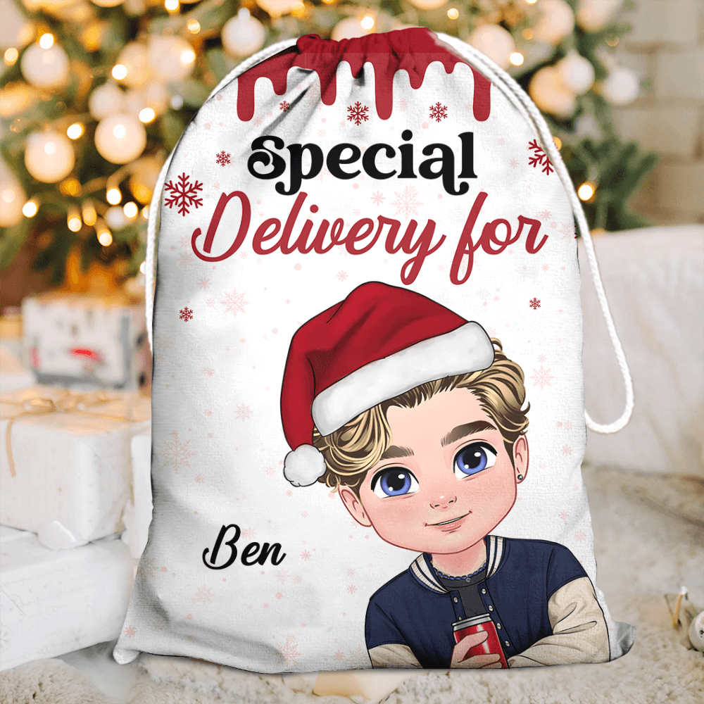 Personalized Santa Sack - Custom Christmas Gift Bag