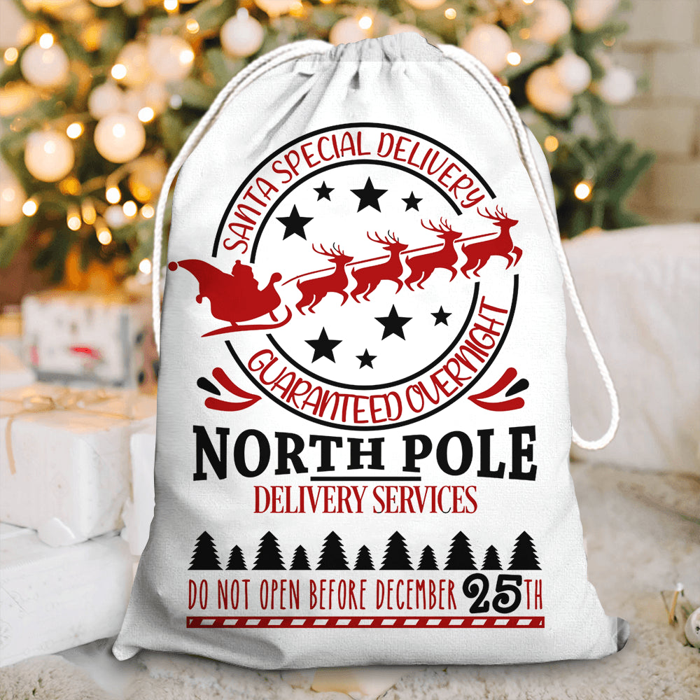Santa Christmas Present Bag - Christmas Special Delivery Sack