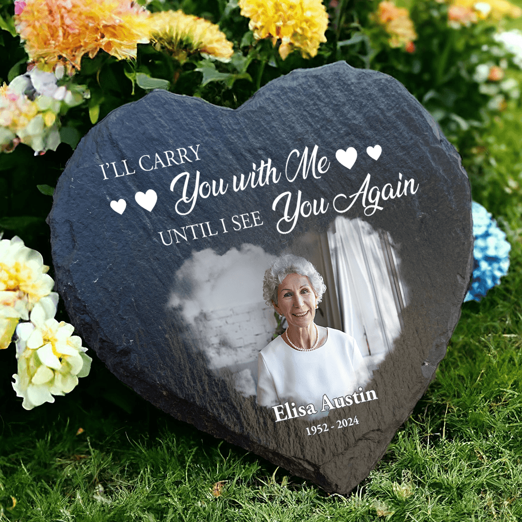 Until I See You Again - Personalized Memorial Garden Stone