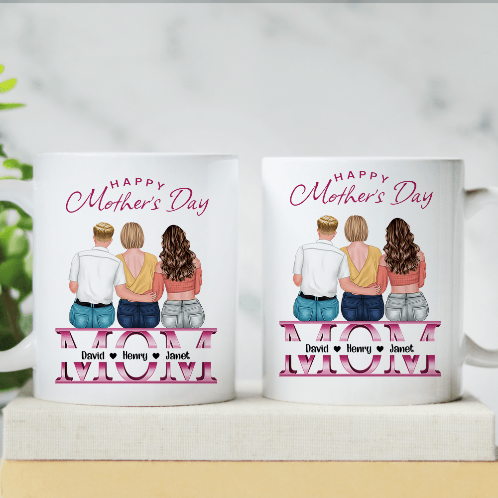 Personalized Happy Mother's Day Mug - Love You Mom Gift For Her