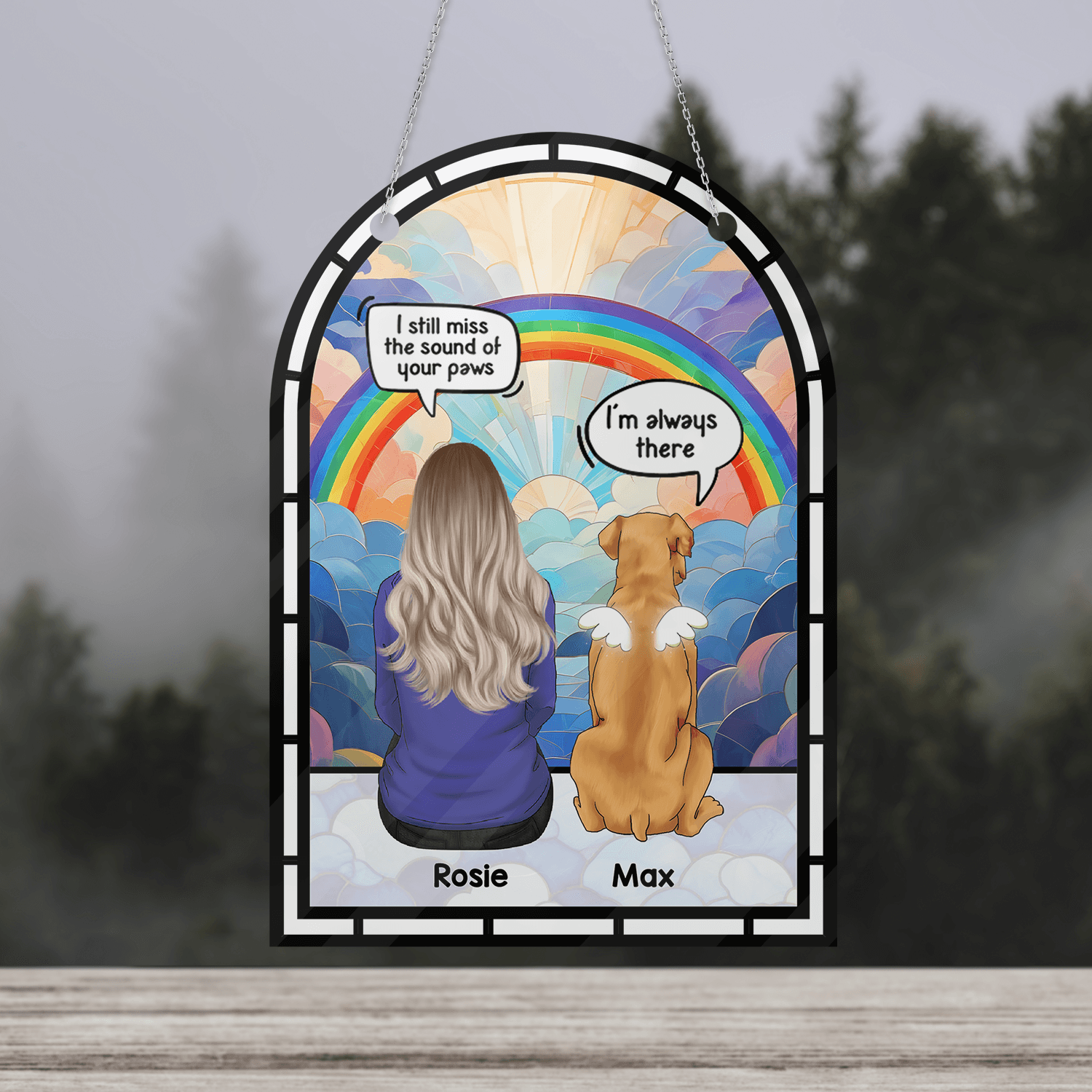 I Miss You Hanging Door - Personalized Memorial Acrylic Sign