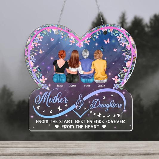 Mother Daughters Acrylic - Personalized Window Hanging Acrylic