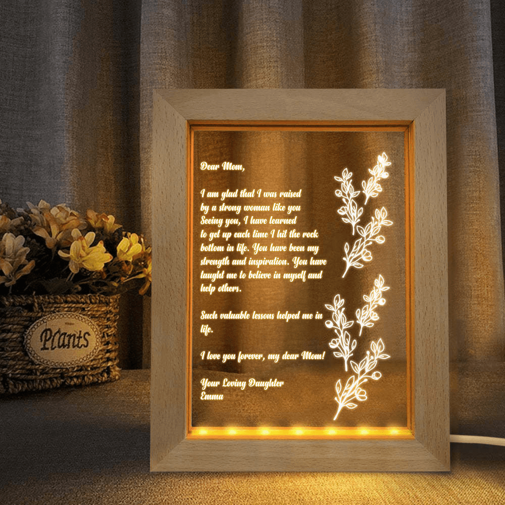 Personalized Hand-Written Letter Night Light - Mother's Day Gift