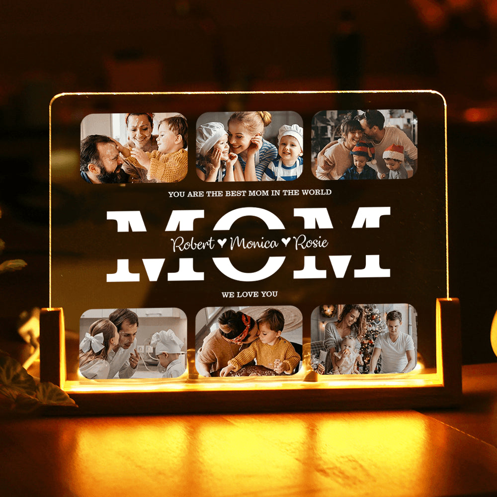 Personalized Photo Night Light - Best Moments Of Your Family Photo Night Light