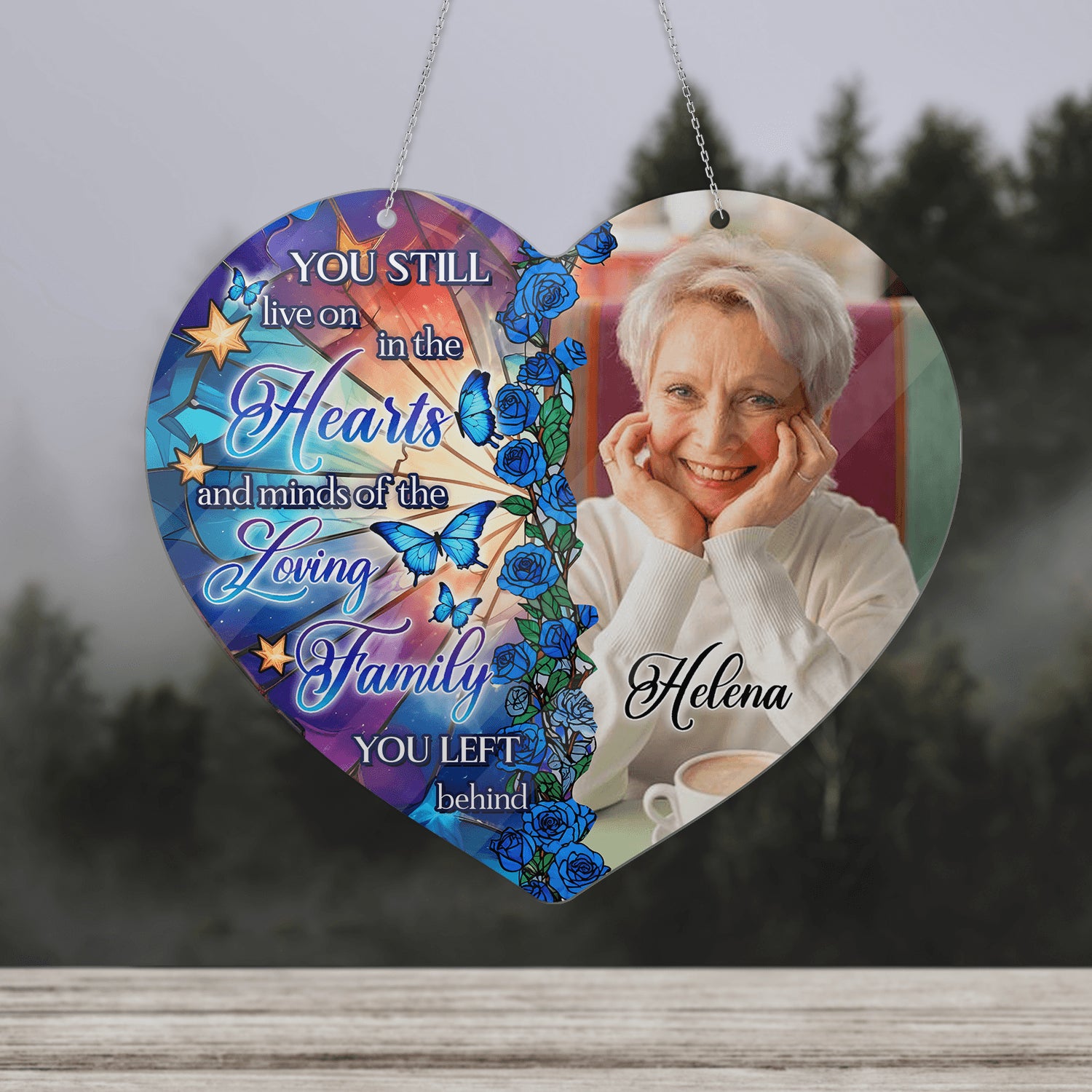 Loving Family Memorial Hanging - Personalized Acrylic Decor