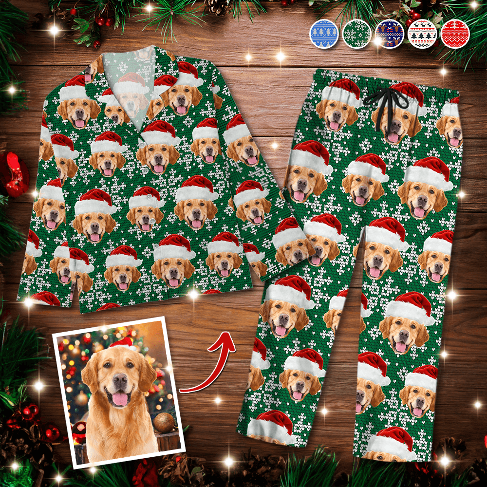 Custom Christmas Cat Pajamas - Personalized Family Pajama Set