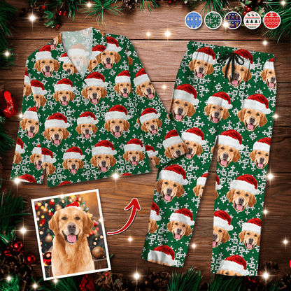 Custom Christmas Cat Pajamas - Personalized Family Pajama Set