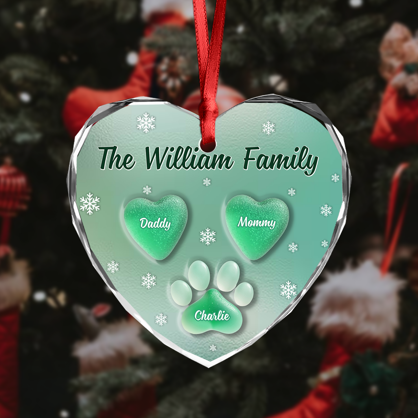 Personalisiertes Weihnachtsornament „Unser erstes Weihnachten als Mr. &amp; Mrs.“ aus Kristallglas – Weihnachtsornament für Paare 